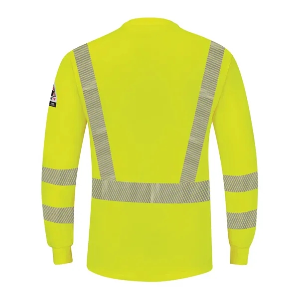 Bulwark Men's Hi-Visibility Lightweight Long Sleeve Henley - Bulwark Men's Hi-Visibility Lightweight Long Sleeve Henley - Image 2 of 2