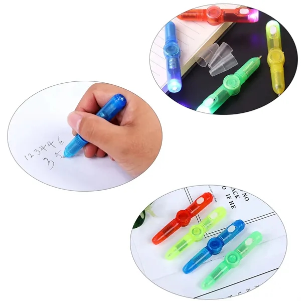 Led Light Colorful Rotating Gyroscope Pen - Led Light Colorful Rotating Gyroscope Pen - Image 2 of 2