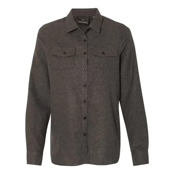 Burnside Women's Solid Flannel Shirt - Burnside Women's Solid Flannel Shirt - Image 1 of 11