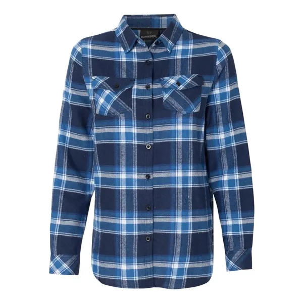 Burnside Women's Yarn-Dyed Flannel Shirt - Burnside Women's Yarn-Dyed Flannel Shirt - Image 4 of 20