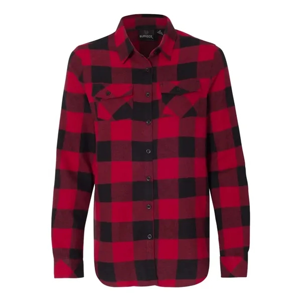 Burnside Women's Yarn-Dyed Flannel Shirt - Burnside Women's Yarn-Dyed Flannel Shirt - Image 17 of 20