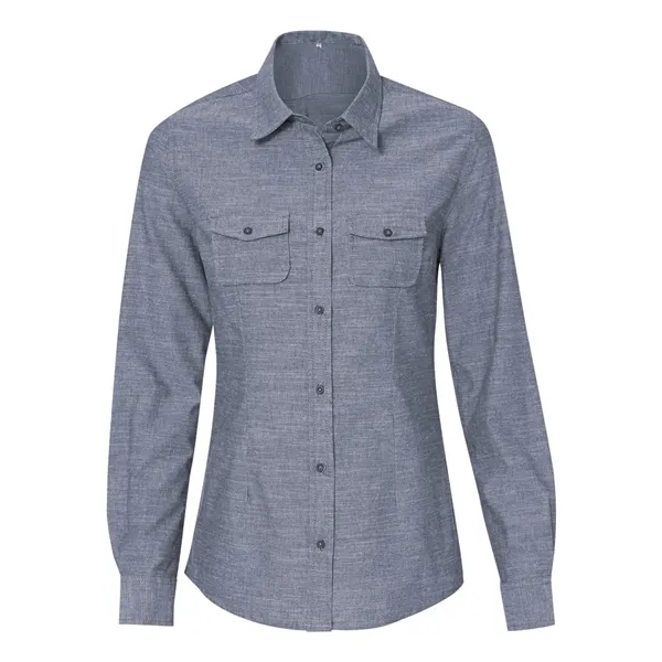 Burnside Women's Chambray Shirt - Burnside Women's Chambray Shirt - Image 4 of 6