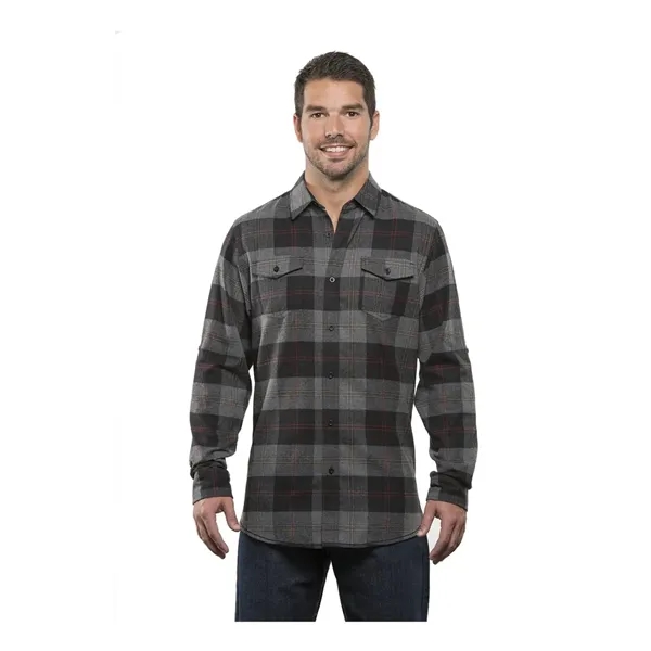 Burnside Men's Yarn-Dyed Flannel Shirt - Burnside Men's Yarn-Dyed Flannel Shirt - Image 6 of 58
