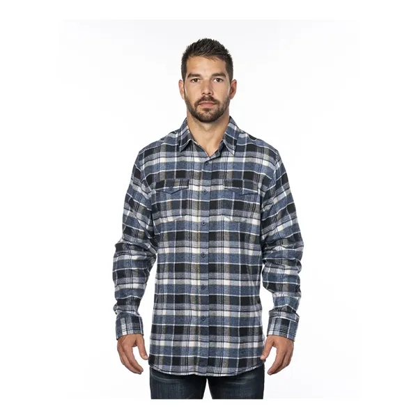 Burnside Men's Yarn-Dyed Flannel Shirt - Burnside Men's Yarn-Dyed Flannel Shirt - Image 8 of 58