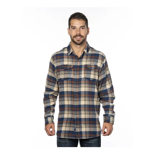 Burnside Men's Yarn-Dyed Flannel Shirt - Burnside Men's Yarn-Dyed Flannel Shirt - Image 14 of 58