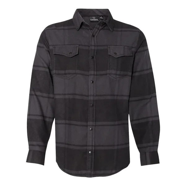 Burnside Men's Snap Front Plaid Flannel Shirt - Burnside Men's Snap Front Plaid Flannel Shirt - Image 2 of 10