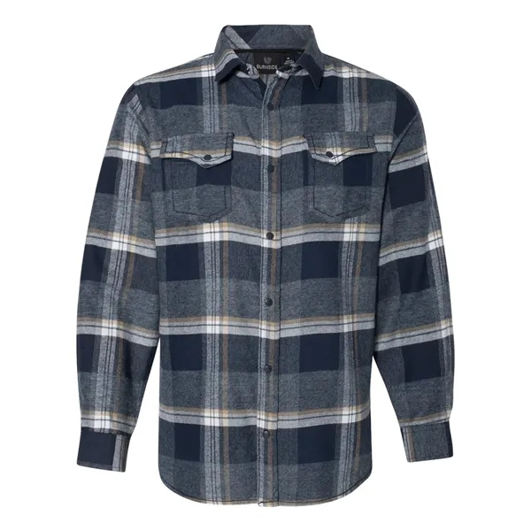 Burnside Men's Snap Front Plaid Flannel Shirt - Burnside Men's Snap Front Plaid Flannel Shirt - Image 4 of 10
