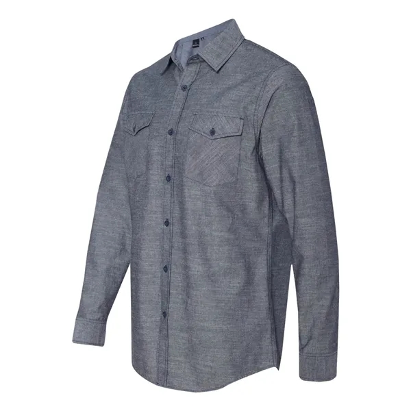 Burnside Men's Chambray Shirt - Burnside Men's Chambray Shirt - Image 2 of 6