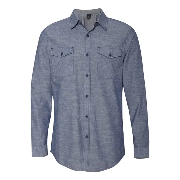 Burnside Men's Chambray Shirt - Burnside Men's Chambray Shirt - Image 4 of 6