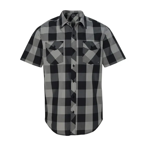 Burnside Men's Buffalo Plaid Short Sleeve Shirt - Burnside Men's Buffalo Plaid Short Sleeve Shirt - Image 4 of 12