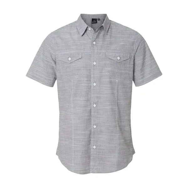 Burnside Men's Textured Solid Short Sleeve Shirt