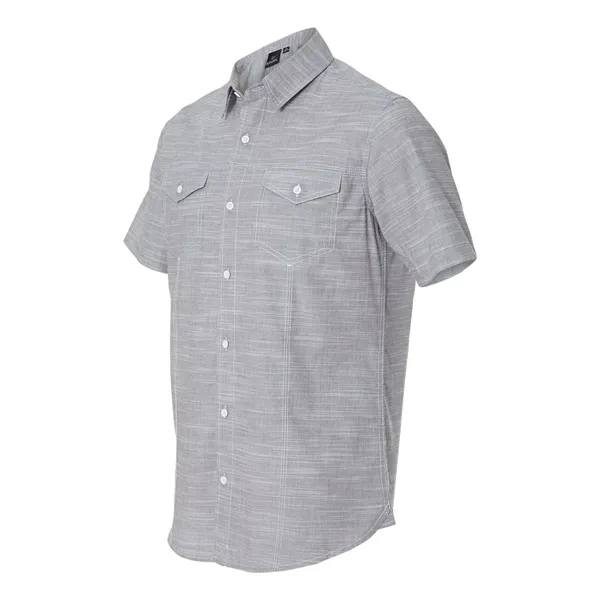 Burnside Men's Textured Solid Short Sleeve Shirt
