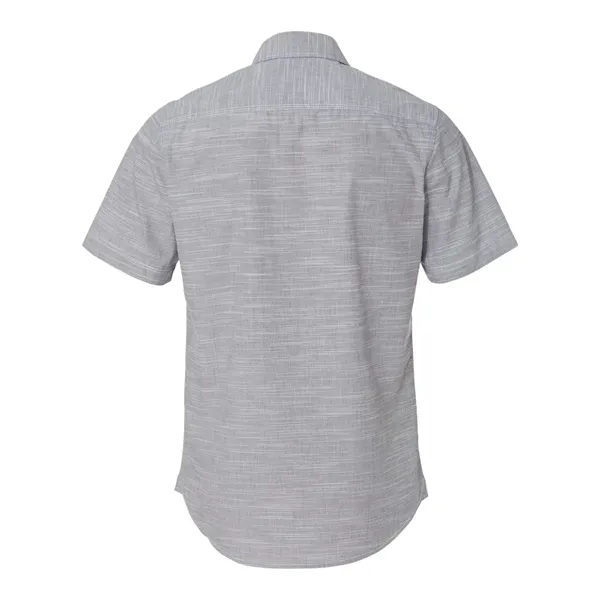 Burnside Men's Textured Solid Short Sleeve Shirt