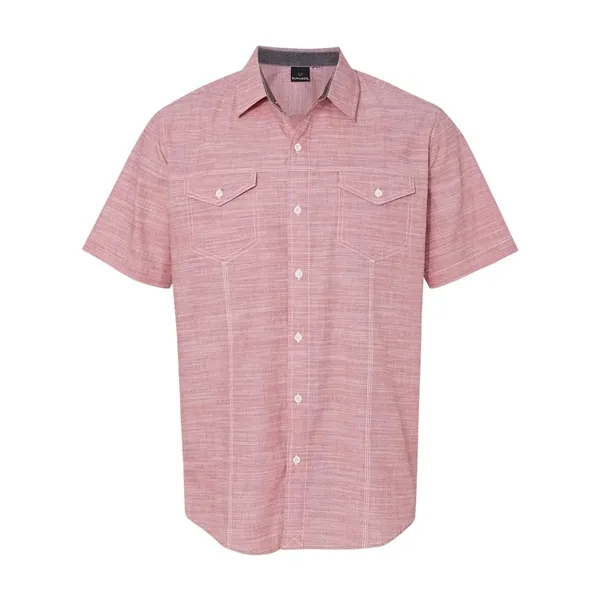 Burnside Men's Textured Solid Short Sleeve Shirt
