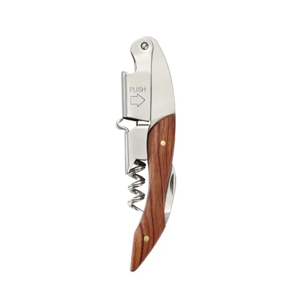 Corkscrew Wine Opener With Foil Cutter & Cap Remover - Corkscrew Wine Opener With Foil Cutter & Cap Remover - Image 1 of 4