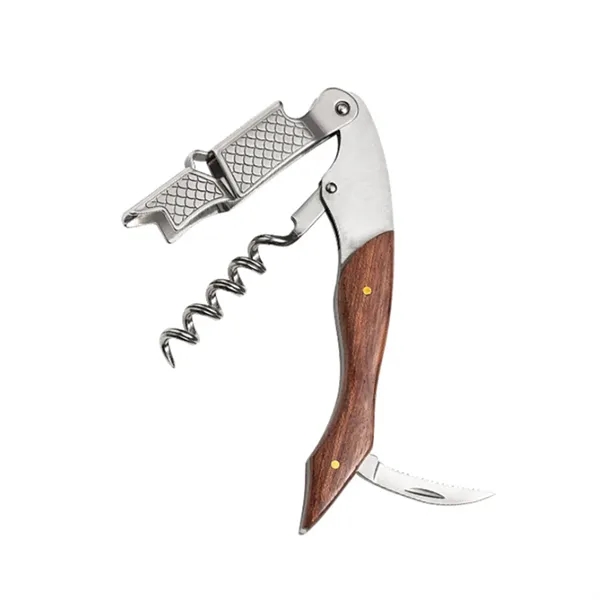 Corkscrew Wine Opener With Foil Cutter & Cap Remover - Corkscrew Wine Opener With Foil Cutter & Cap Remover - Image 4 of 4