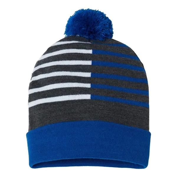 CAP AMERICA USA-Made Half Color Beanie - CAP AMERICA USA-Made Half Color Beanie - Image 5 of 5