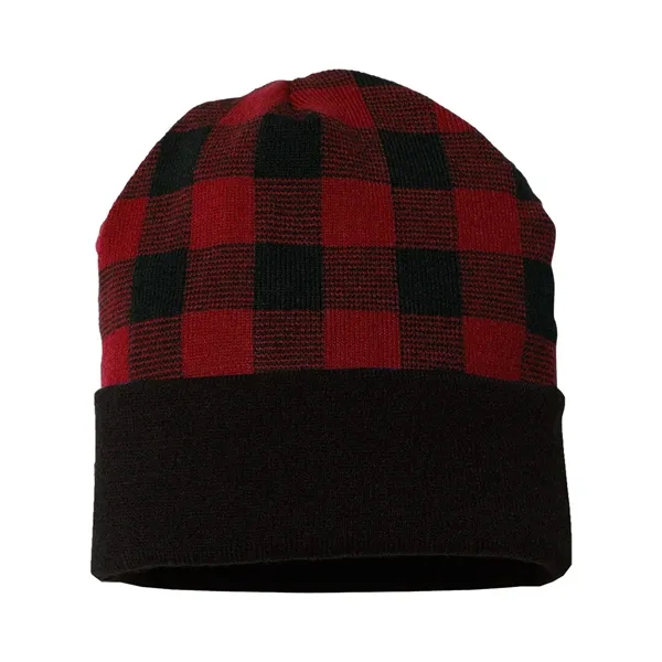 CAP AMERICA USA-Made Plaid Beanie - CAP AMERICA USA-Made Plaid Beanie - Image 2 of 10