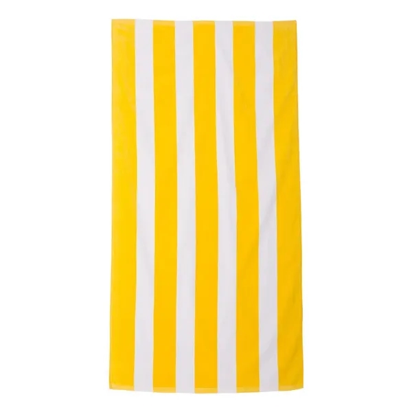 Carmel Towel Company Cabana Stripe Velour Beach Towel - Carmel Towel Company Cabana Stripe Velour Beach Towel - Image 0 of 8