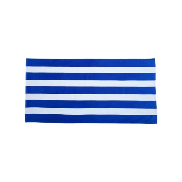 Carmel Towel Company Cabana Stripe Velour Beach Towel - Carmel Towel Company Cabana Stripe Velour Beach Towel - Image 5 of 8