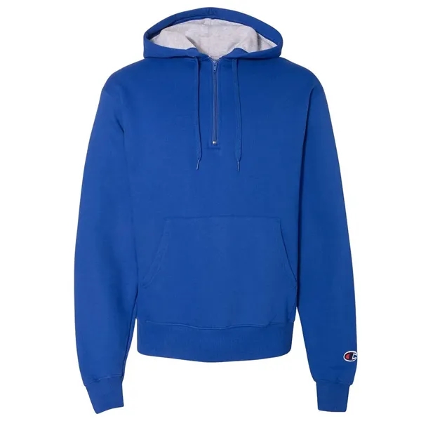 Champion Men's Cotton Max Hooded Quarter-Zip Sweatshirt - Champion Men's Cotton Max Hooded Quarter-Zip Sweatshirt - Image 0 of 2