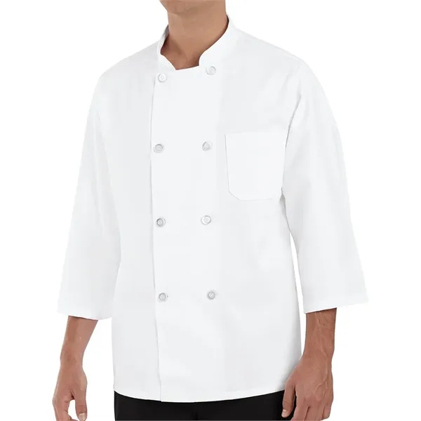 Chef Designs Three-Quarter Sleeve Chef Coat - Chef Designs Three-Quarter Sleeve Chef Coat - Image 0 of 3