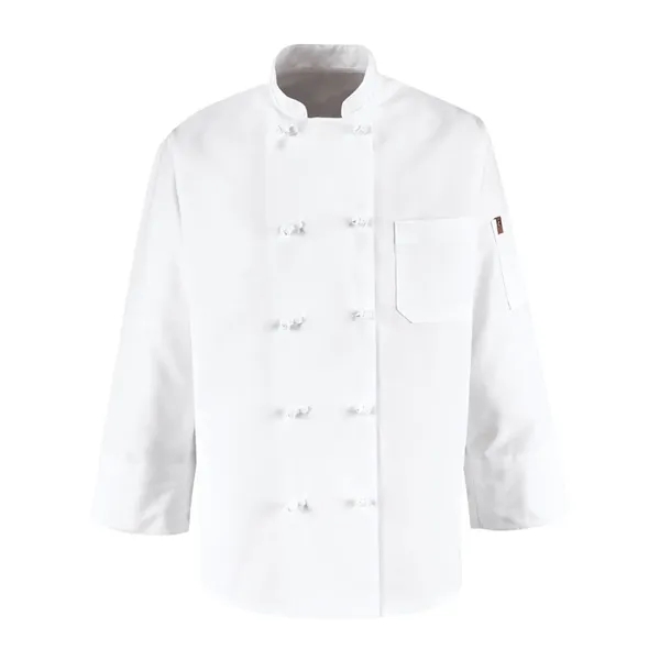 Chef Designs Ten Knot Button Chef Coat - Chef Designs Ten Knot Button Chef Coat - Image 0 of 1