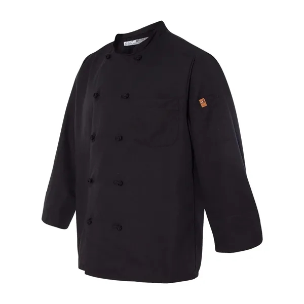 Chef Designs Black Knot Button Chef Coat - Chef Designs Black Knot Button Chef Coat - Image 2 of 3
