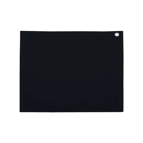 Custom Carmel Towel Company Velour Hemmed Towel with Grommet & Hook