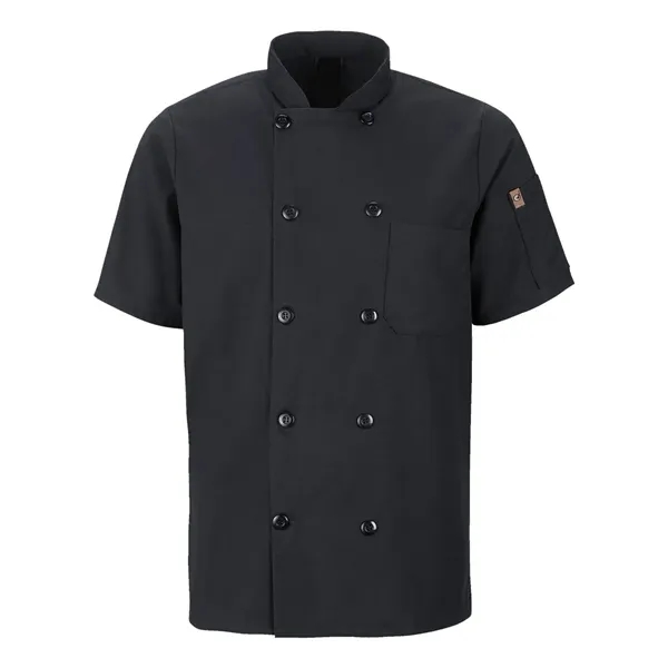 Chef Designs Mimix™ Short Sleeve Chef Coat with OilBlok