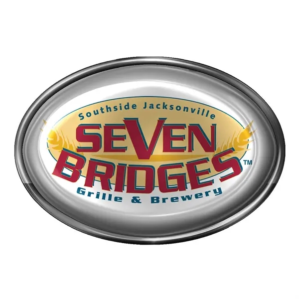 1 1/8" W x 3/4" H Oval Digistock Lapel Pins