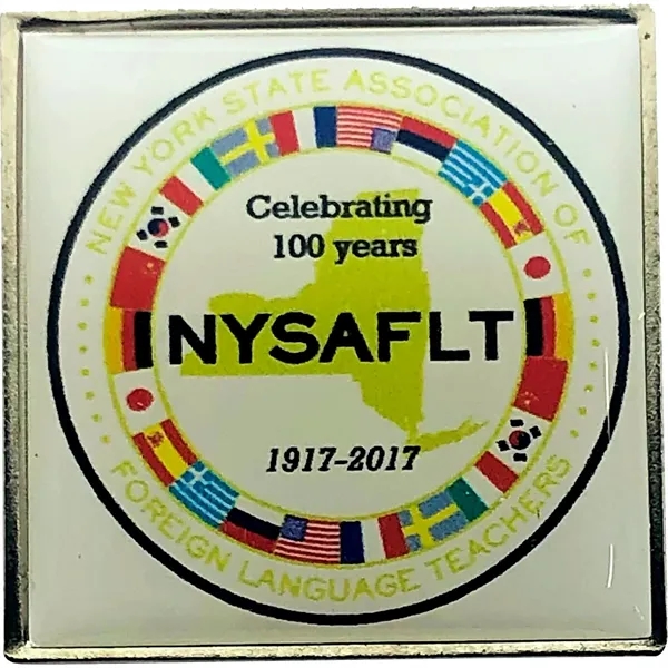 1 1/4" W x 1 1/4" H Square Digistock Lapel Pins