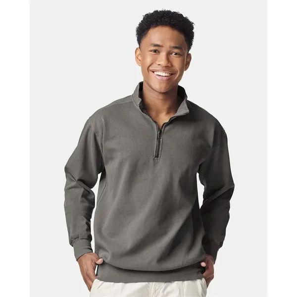 Comfort Colors Unisex Garment-Dyed Quarter Zip Sweatshirt - Comfort Colors Unisex Garment-Dyed Quarter Zip Sweatshirt - Image 0 of 12