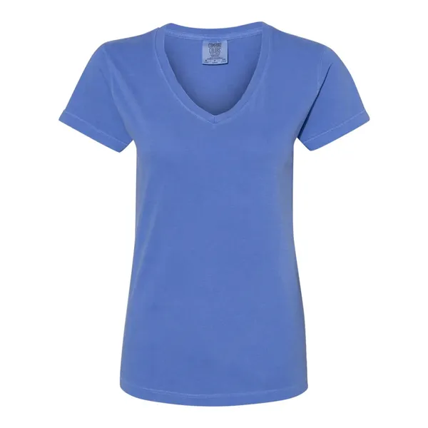 Comfort Colors Women's Garment-Dyed Midweight V-Neck T-Shirt - Comfort Colors Women's Garment-Dyed Midweight V-Neck T-Shirt - Image 0 of 2