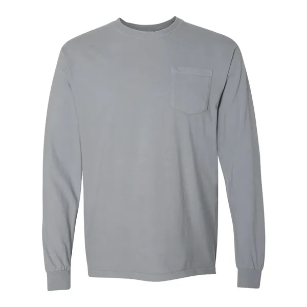 Comfort Colors Garment-Dyed Heavyweight Long Sleeve Pocke... - Comfort Colors Garment-Dyed Heavyweight Long Sleeve Pocke... - Image 26 of 61