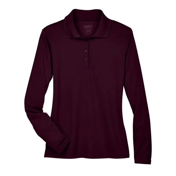 CORE365 Women's Pinnacle Performance Long Sleeve Pique Polo - CORE365 Women's Pinnacle Performance Long Sleeve Pique Polo - Image 4 of 20