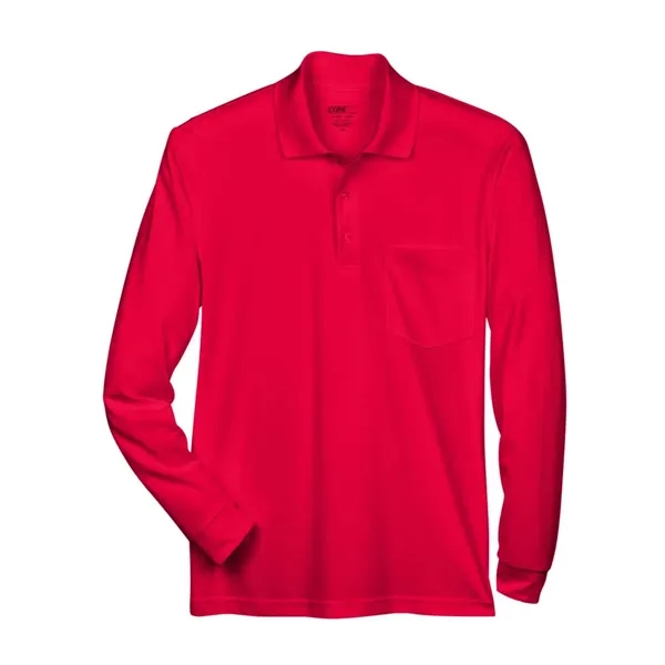 CORE365 Men's Pinnacle Performance Long Sleeve Pique Polo... - CORE365 Men's Pinnacle Performance Long Sleeve Pique Polo... - Image 7 of 10