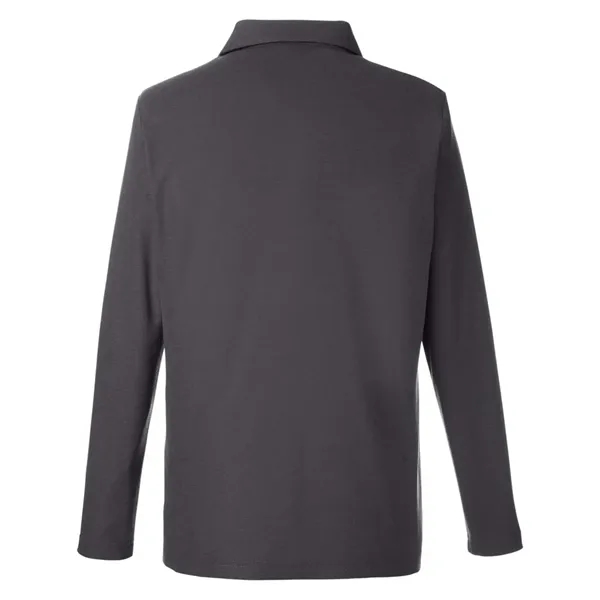 CORE365 Men's Fusion ChromaSoft™ Long Sleeve Pique Polo - CORE365 Men's Fusion ChromaSoft™ Long Sleeve Pique Polo - Image 4 of 6