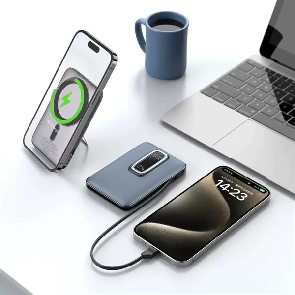 PD Magnetic Power Bank 5,000mAh w/ Stand - PD Magnetic Power Bank 5,000mAh w/ Stand - Image 0 of 9