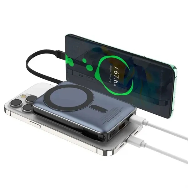 PD Magnetic Power Bank 5,000mAh w/ Stand - PD Magnetic Power Bank 5,000mAh w/ Stand - Image 4 of 9