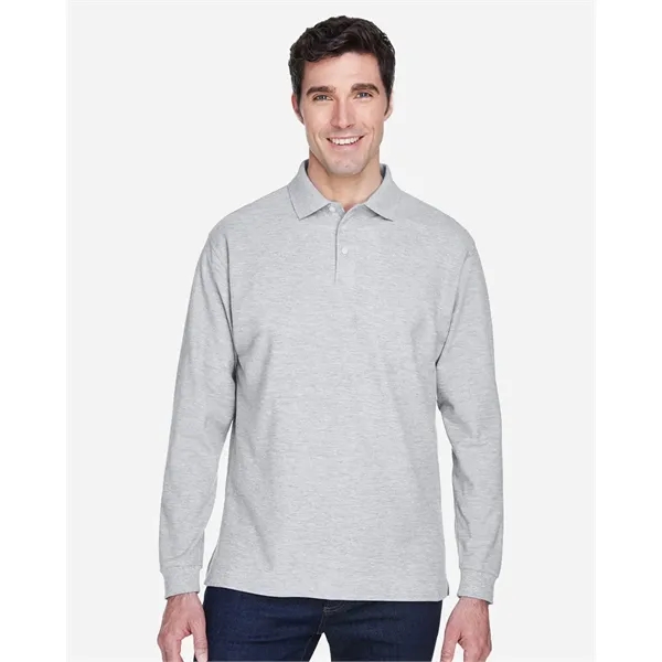 Devon & Jones Men's Pima Pique Long Sleeve Polo - Devon & Jones Men's Pima Pique Long Sleeve Polo - Image 0 of 6
