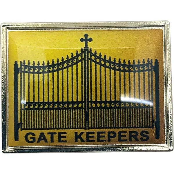 1 1/4" W x 3/4" H Rectangle Horizontal Digistock Lapel Pins