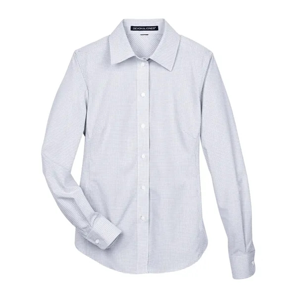 Devon & Jones Women's Crown Collection® Micro Tattersall ... - Devon & Jones Women's Crown Collection® Micro Tattersall ... - Image 9 of 10