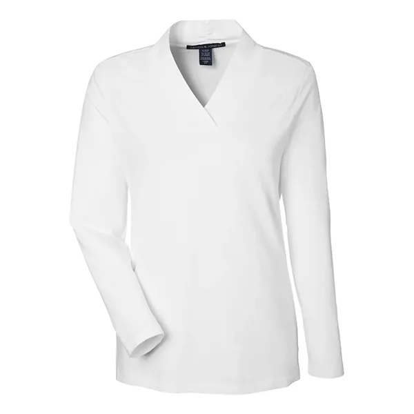 Devon & Jones Women's Raleigh Shawl Collar Knit Top - Devon & Jones Women's Raleigh Shawl Collar Knit Top - Image 9 of 10