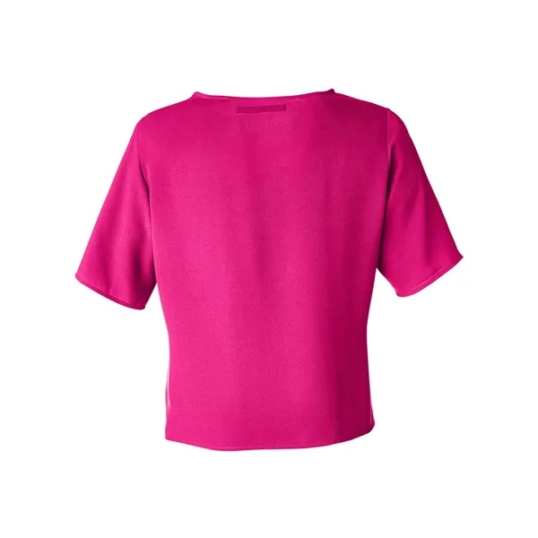 Devon & Jones Women's Perfect Fit™ Tie Front Blouse - Devon & Jones Women's Perfect Fit™ Tie Front Blouse - Image 4 of 12