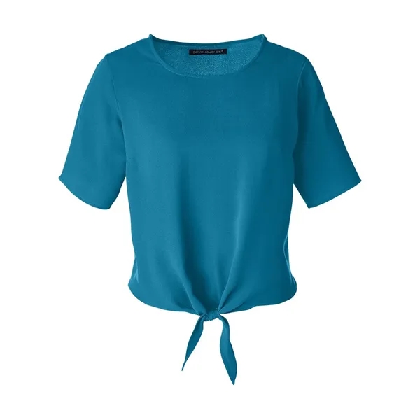 Devon & Jones Women's Perfect Fit™ Tie Front Blouse - Devon & Jones Women's Perfect Fit™ Tie Front Blouse - Image 5 of 12