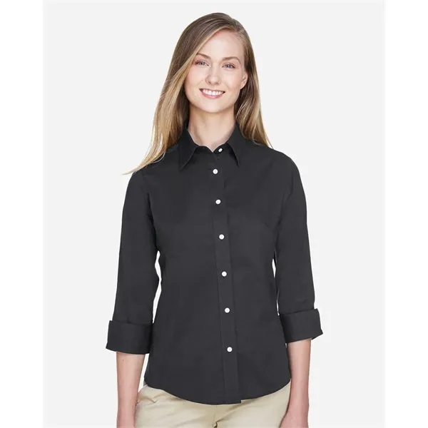 Devon & Jones Women's Perfect Fit™ Three-Quarter Sleeve S... - Devon & Jones Women's Perfect Fit™ Three-Quarter Sleeve S... - Image 0 of 12