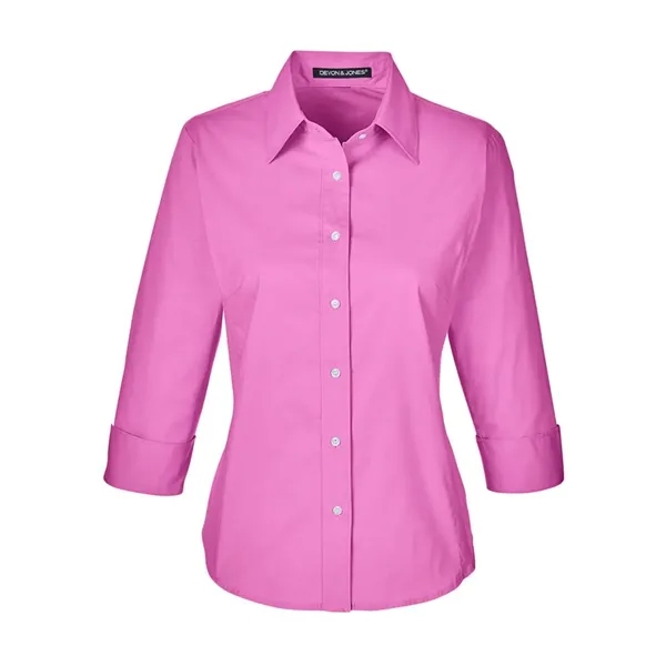 Devon & Jones Women's Perfect Fit™ Three-Quarter Sleeve S... - Devon & Jones Women's Perfect Fit™ Three-Quarter Sleeve S... - Image 3 of 12