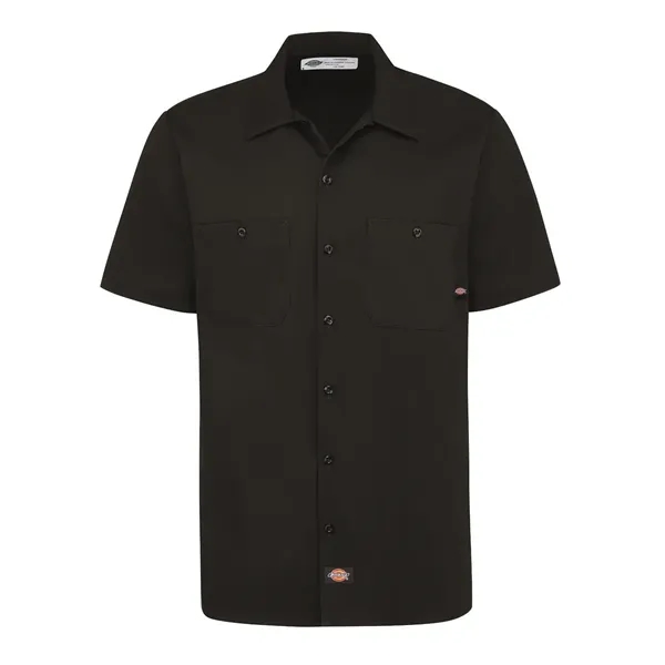 Dickies Men's Industrial Short Sleeve Cotton Work Shirt