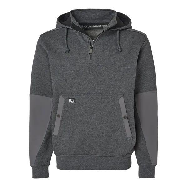 DRI DUCK Men's Mission Quarter-Zip Hooded Pullover - DRI DUCK Men's Mission Quarter-Zip Hooded Pullover - Image 3 of 6